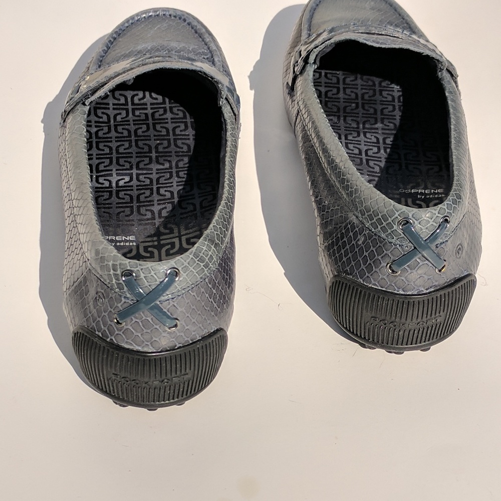 Rockport Blue Teal Snakeskin Patterned Loafers - Picture 3 of 8